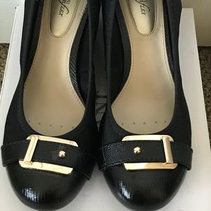 Alfani Step N Flex Tominablk Wedge Pump Black